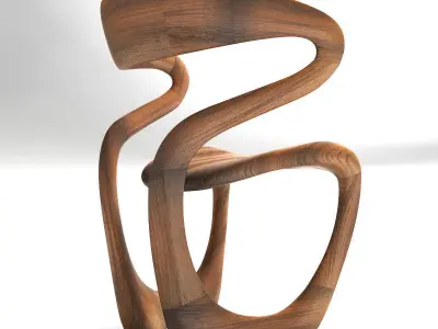 S Chair Tom Vaughan s Design 3D model