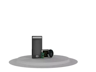 SENSORS Low-poly 3D model