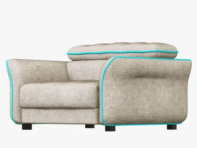 Hasta Sacramento armchair 3D model