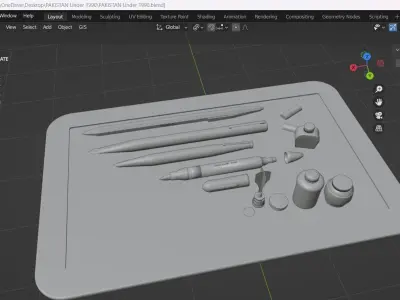 old memories Low-poly 3D model