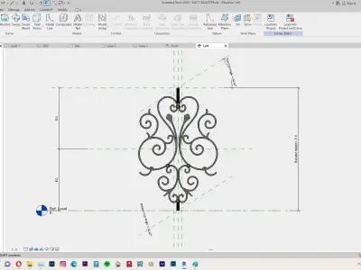 Classic Railing Revit Family 3D model