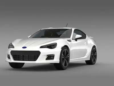 Subaru BRZ Aero Package ZC6 2012 3D model