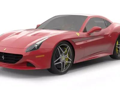 Ferrari California T 2015 Simple Interior 3D model
