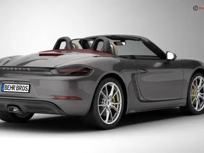 Porsche 718 Boxster 2017 3D model