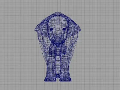 asian elephant 3d rig model 2 3D model