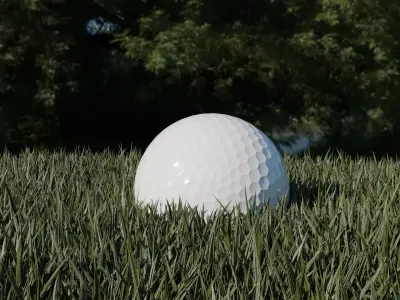 Highpoly Golfball 3D model