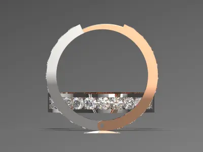 bride diamond earring je0034 3D print model