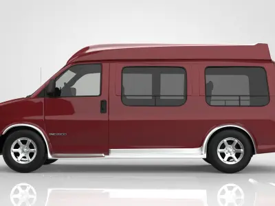 GMC Savana Conversion Van 1997 3D model