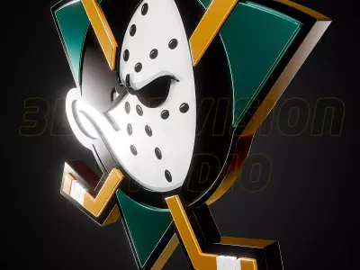 Anheim Ducks logo - Cinematic - 3D print 3D model