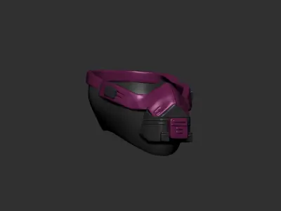 helmet high poly sculpt 3d printable 3D model buy