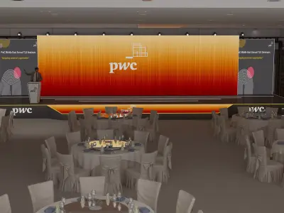 Concert stage design 3D model  3D model