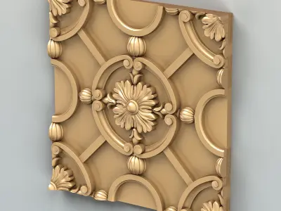 Wall panel 018 3D model