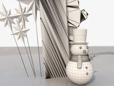 Cristmas Decorative Arch 3D model