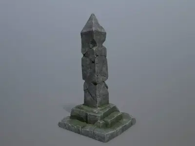 pillar Low-poly 3D model get