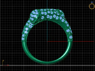 Two Head Women Ring 3DM Womens Ring 3d models 3D print model 3D print model