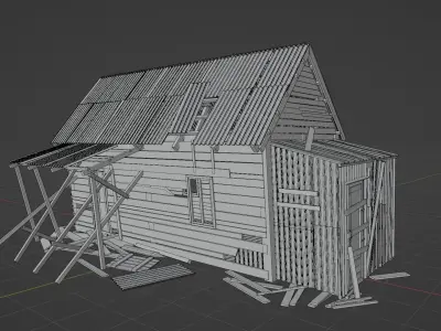 Old House Low-poly 3D model get