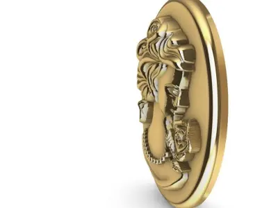 Cameo woman Camafeu  3D print model