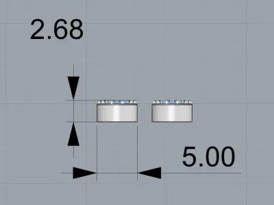 Earring Messika - Move Uno 3D print model