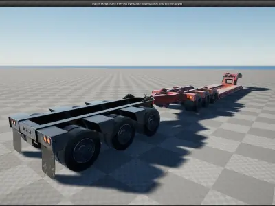 Trailer Pack - Unreal Engine Low-poly 3D model