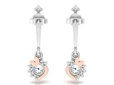 Women earrings 3D print model