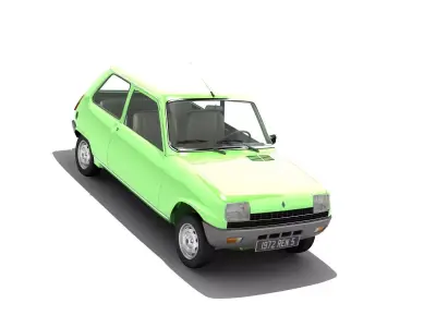 Renault 5 TL 3doors Low-poly 3D model