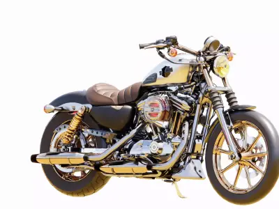 harley davidson iron 883  3D model purchase