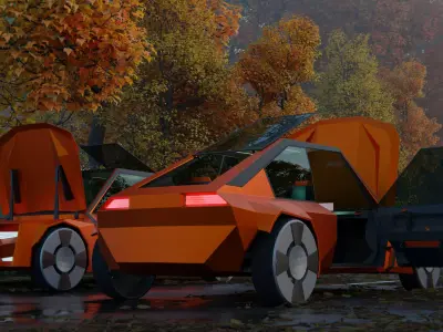 Concept styled sports coupe 3 3D model