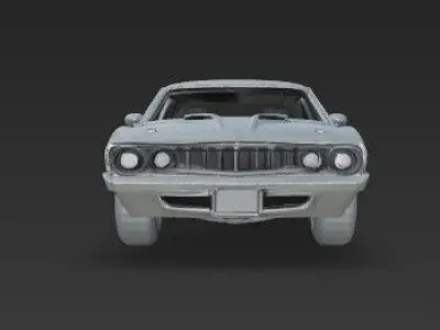 1970 Plymouth Barracuda  American Muscle Car Icon  3D print model