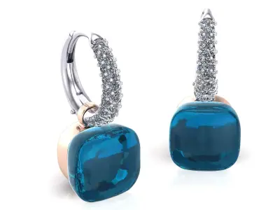 Nudo Classic Earrings 3D print model