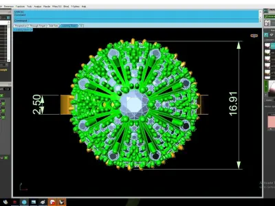 Luxury Royal Crown Gemstone Ring 3D Model 2915 3D print model