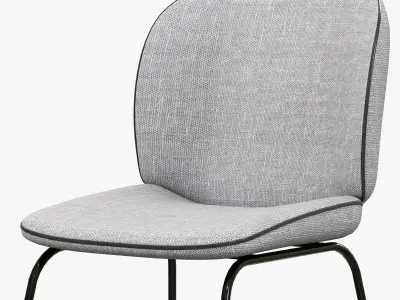 Modern fabric chair 3D model