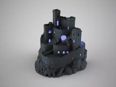 Aquarium Castle 2 3D print model