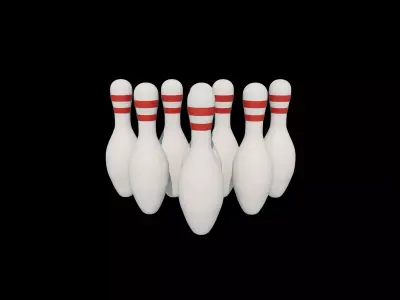 Bowling Pins 3D model