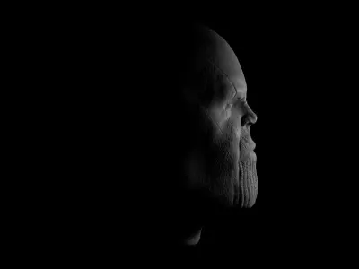 Thanos Head Model Free 3D model