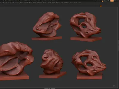 Modern Abstract Decorative sculpture 3d print model 3D print model 11