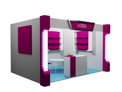 Booth Exhibition Stand a11 3D model