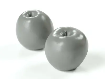 polypasta - apple 02 - red 3D model