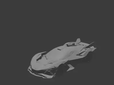 Sports Car Apollo Evo Low-poly 3D model