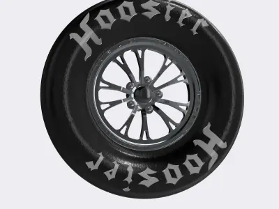 Drag Wheel COMBO Front Weld V Series 15inch 5 stud 3D print model