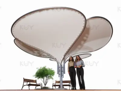 petal module Low-poly 3D model