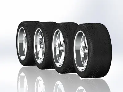 Custom wheels for your scale model Am Racing  VF489 3D print model