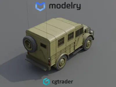 4x4 truck 3D model by OK3D