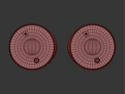 Shell Barrel Dirt Low-poly 3D model