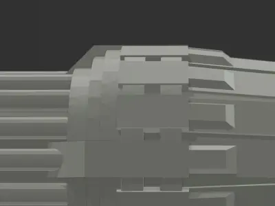 Engine - Thruster for spacecraft or spaceship 3D model