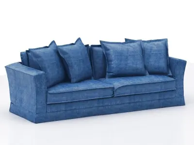 contemporary sofa Low-poly 3D model purchase