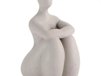 Set Modern Sculptures 3D model
