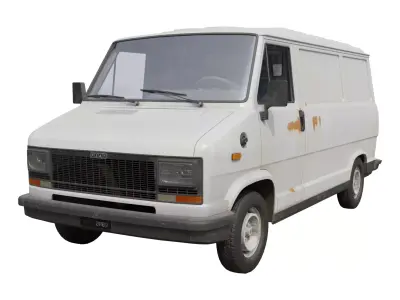Fiat Ducato 1982 Low-poly 3D model