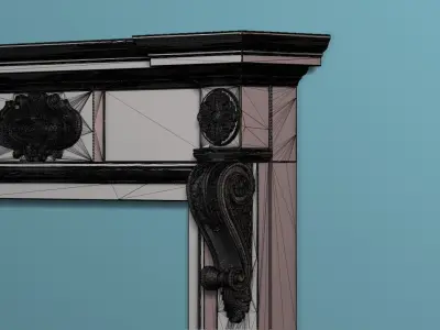 Georgian style fireplaces series No9 3D model