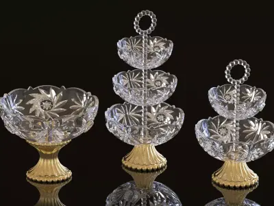 Decorative Glass Sweets plate  3D print model