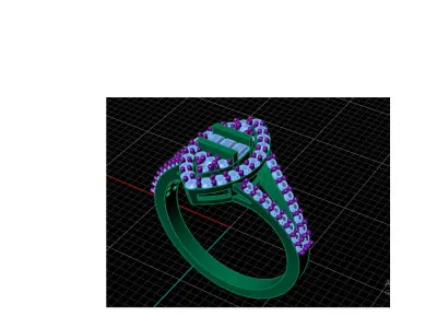 Engagement ring  3D print model